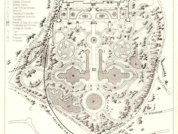 Crystal Palace Park Original Layout Plan